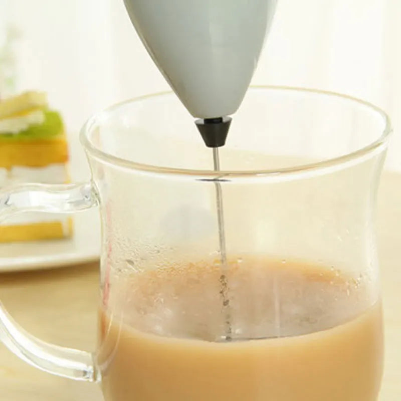 Handheld Electric Milk Frother — Portable Whisk for Lattes, Cappuccinos & Matcha in Seconds