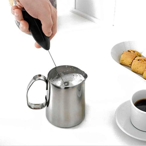 Handheld Electric Milk Frother — Portable Whisk for Lattes, Cappuccinos & Matcha in Seconds
