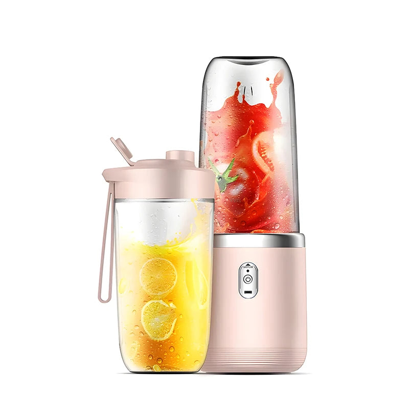Portable USB Blender Bottle — 400ml Personal Smoothie Maker for the Gym, Office & Travel