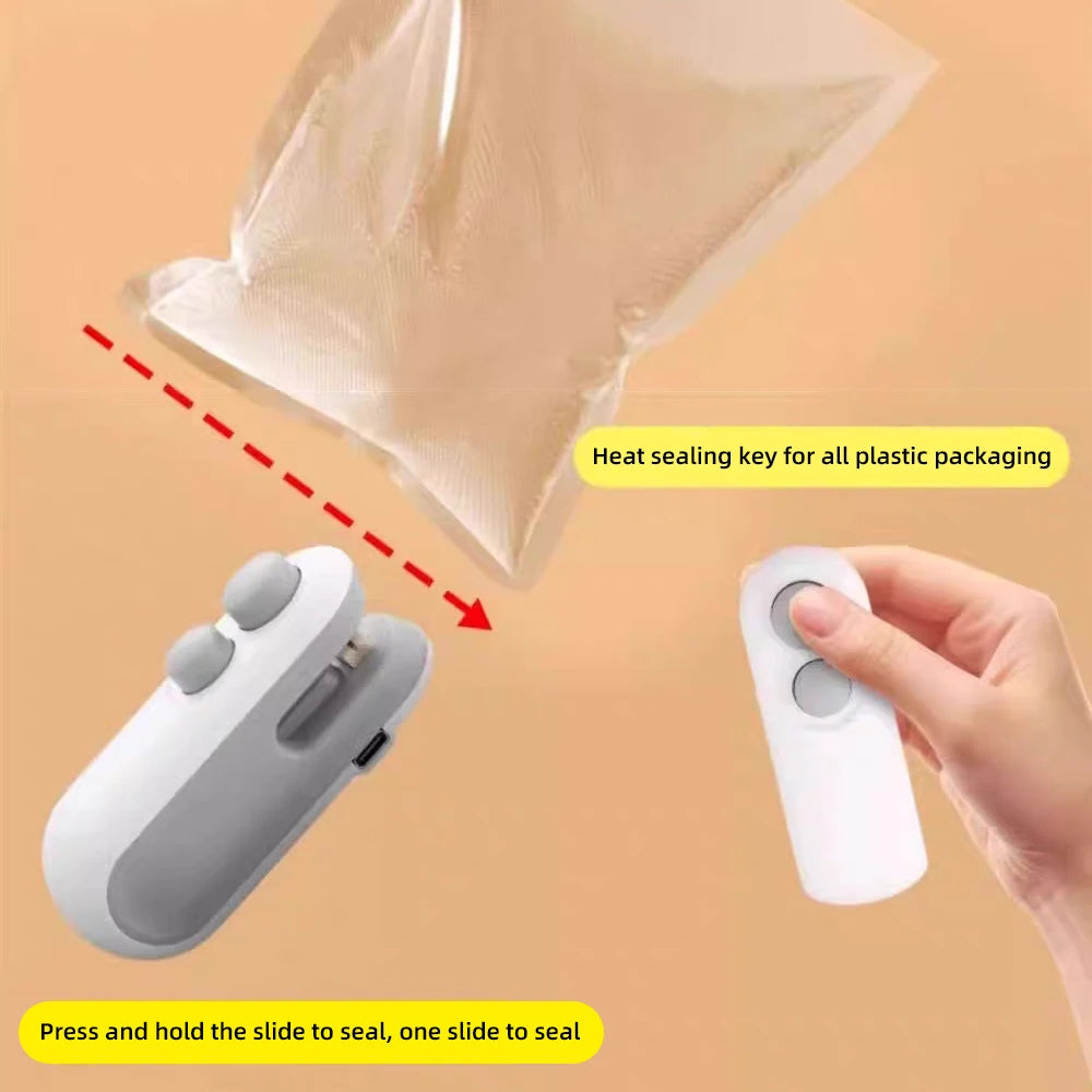 Handheld Heat Bag Sealer — Keep Food Fresh Longer with This Pocket-Sized Clip Sealer