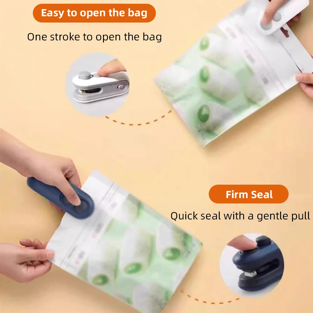 Handheld Heat Bag Sealer — Keep Food Fresh Longer with This Pocket-Sized Clip Sealer