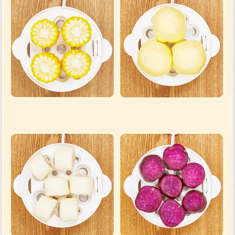 Double-Tier Electric Egg Cooker — 14-Egg Capacity Steamer & Poacher for Perfect Breakfast Every Time