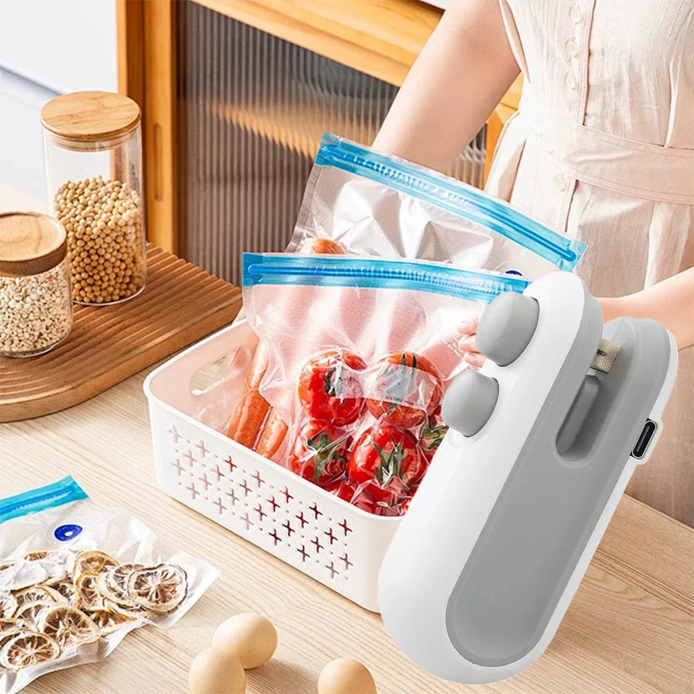 Handheld Heat Bag Sealer — Keep Food Fresh Longer with This Pocket-Sized Clip Sealer